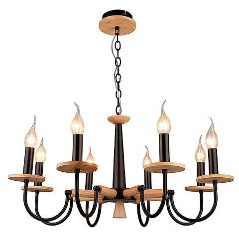 Подвесная люстра IMEX KL.4634-8-P BK