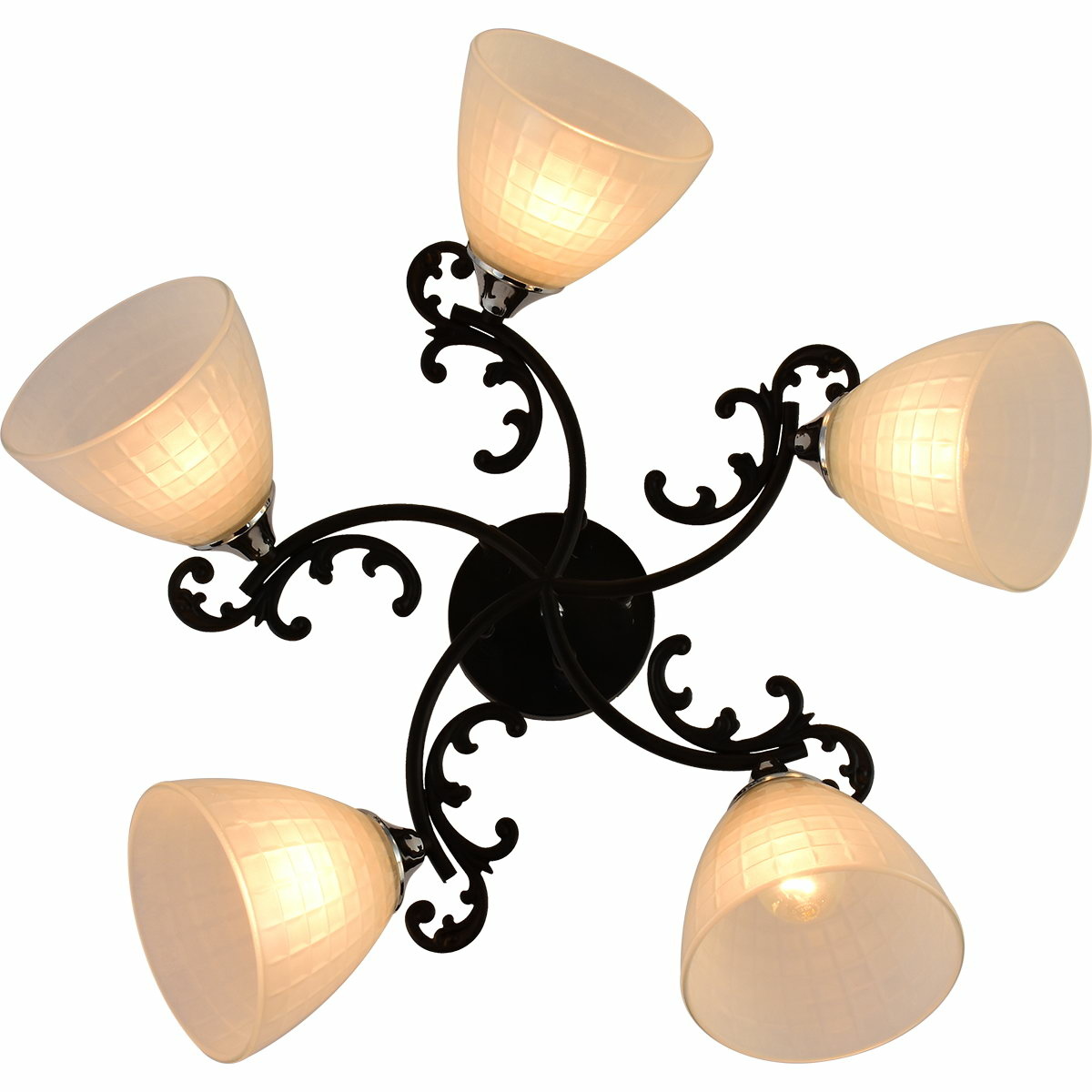 Люстра на штанге Reluce 11308-0.3-05 BK+CR