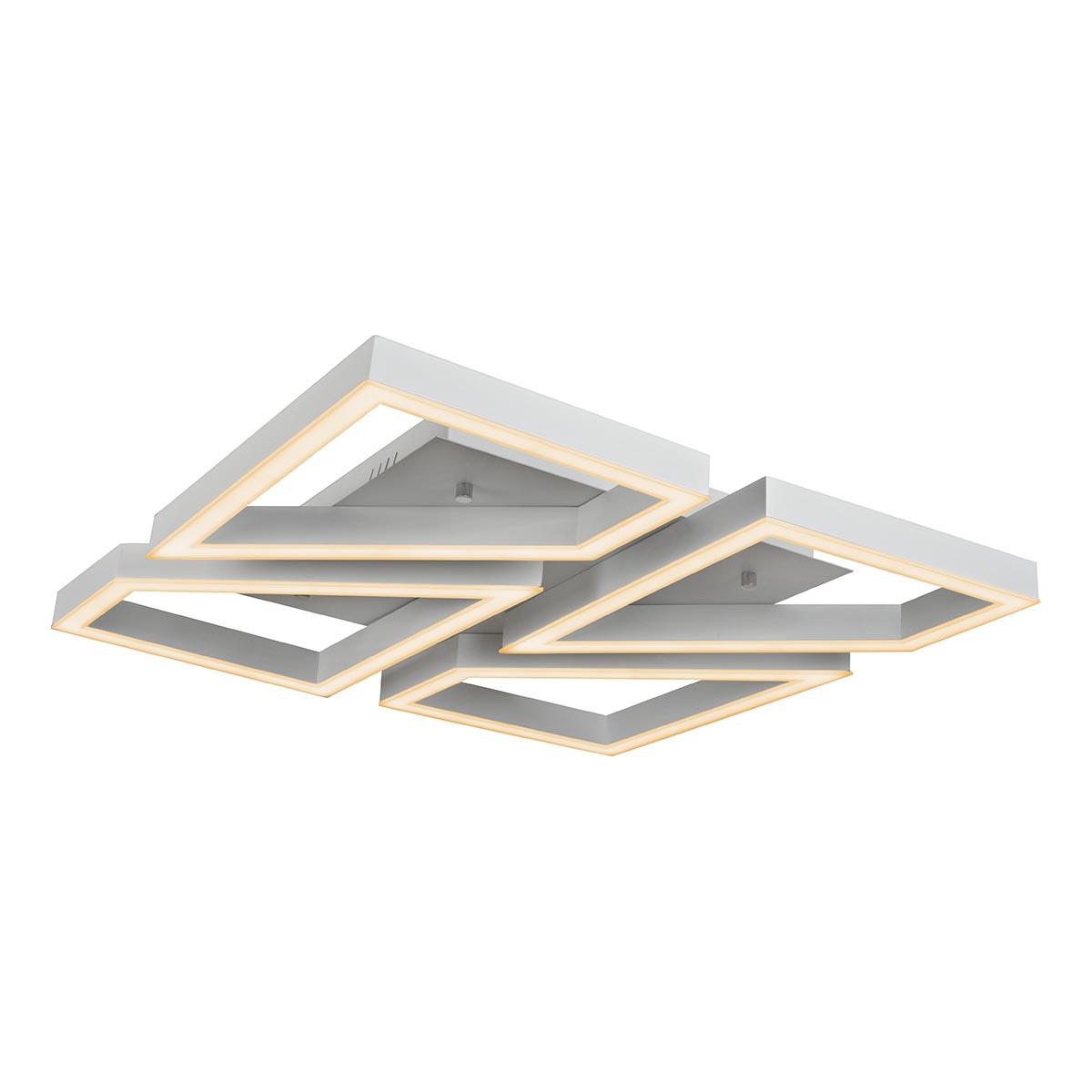 Потолочная светодиодная люстра с пультом управления iLedex Stellar 8302-550X550-X WH