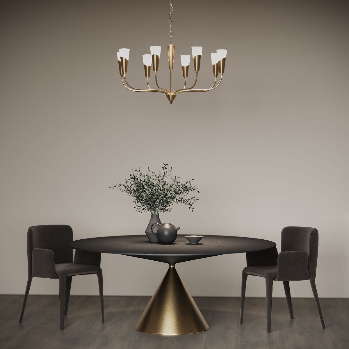 Подвесная люстра Eurosvet 60167/8 латунь Smart a068281