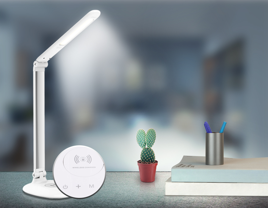 Настольная лампа с беспроводной зарядкой Ambrella Light DESK DE524