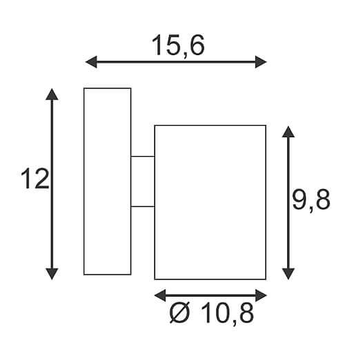 Уличный настенный светильник SLV Sitra 230364