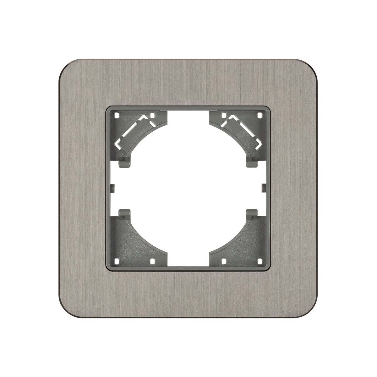 Рамка алюминиевая на 1 пост Arlight FRM-AKIRY-AL-1-SR 049680