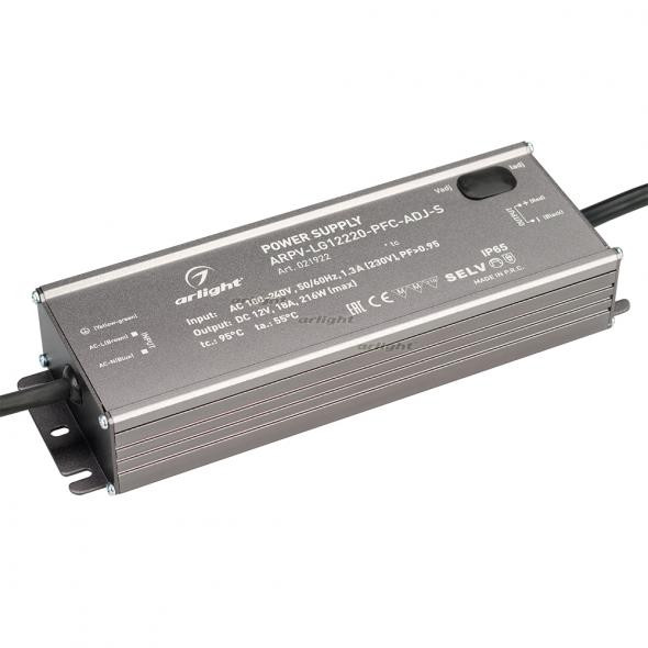 Блок питания Arlight ARPV-LG12220-PFC-ADJ-S (12V, 18.0A, 216W) 021922