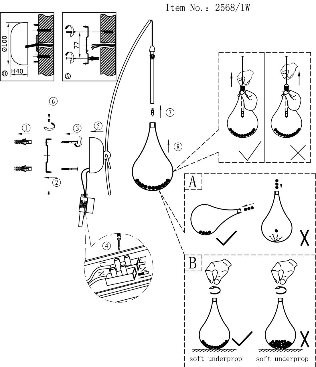 Бра Odeon Light Alna 2568/1W