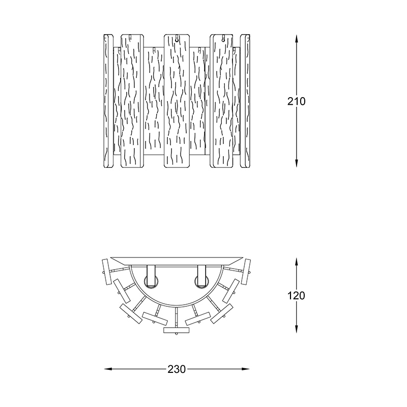 Бра Zumaline FROZE W0509-02A-B5AC