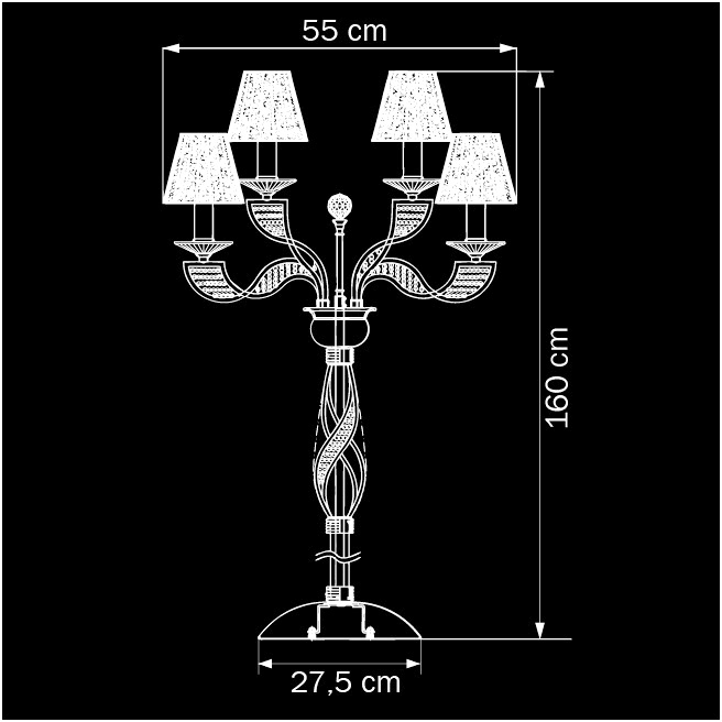 Торшер Osgona Alveare 702762