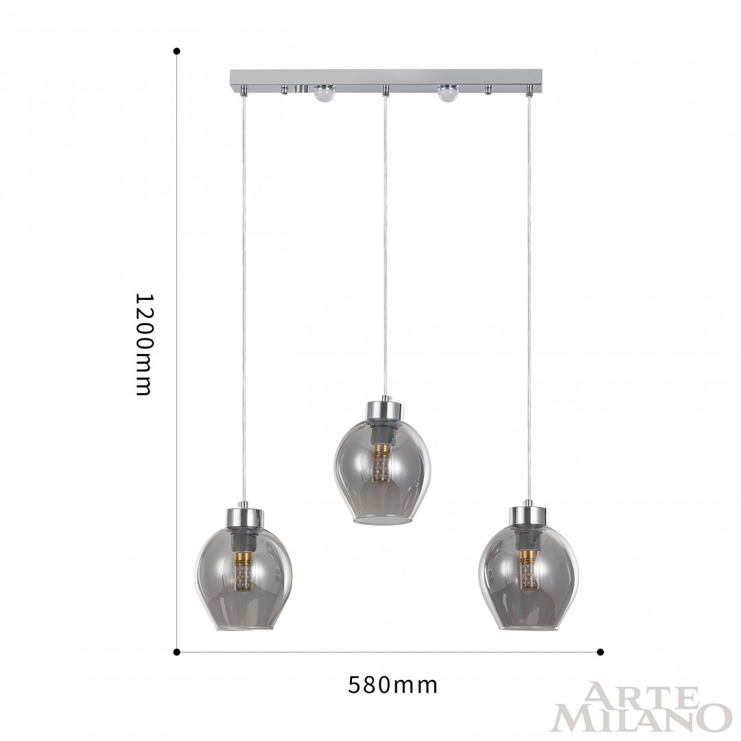 Подвесной светильник Arte Milano Neapolis 273307/3L Ni