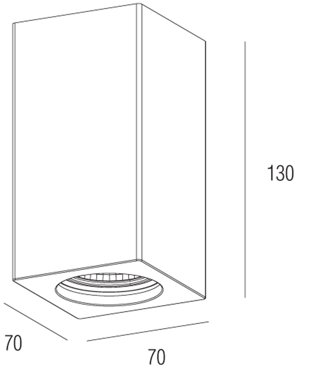 Накладной светильник Donolux Elementare DL264G