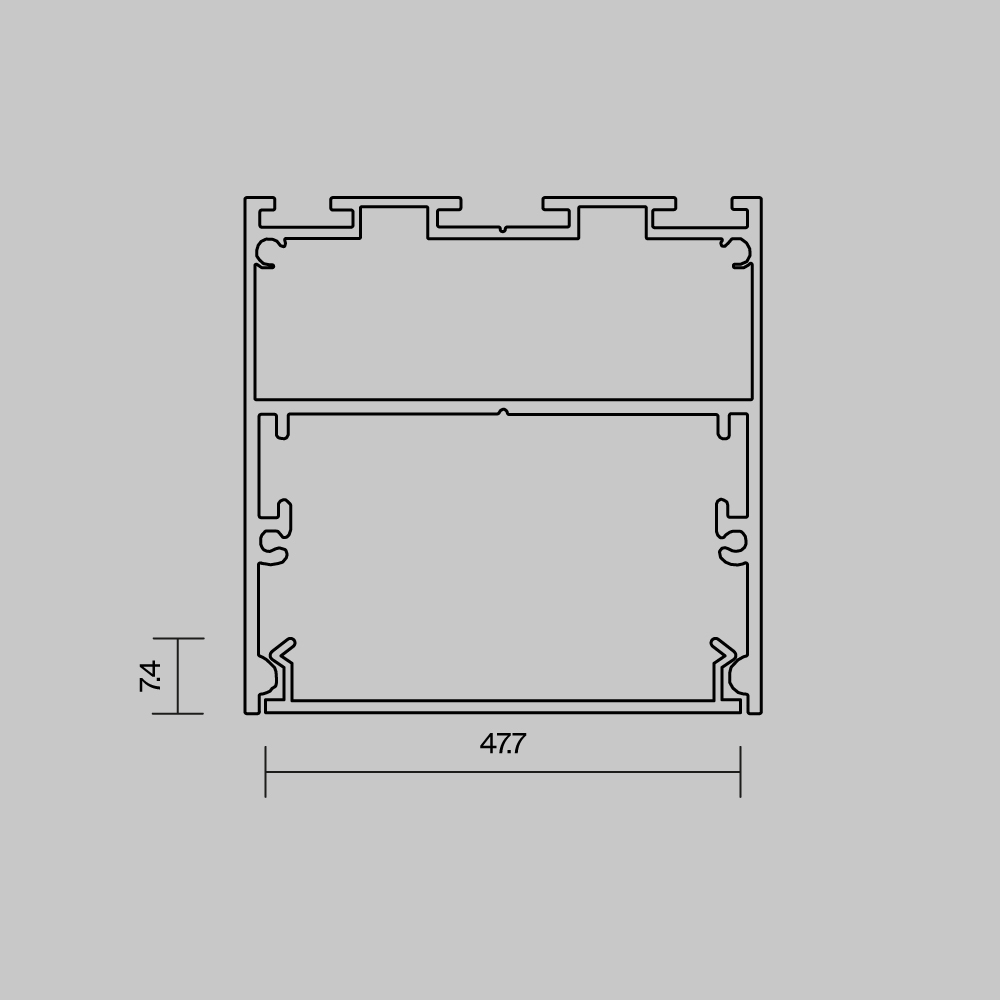 Рассеиватель для профиля 50×50 Maytoni Led Strip ALM-5050T-B-DF-3M 642049