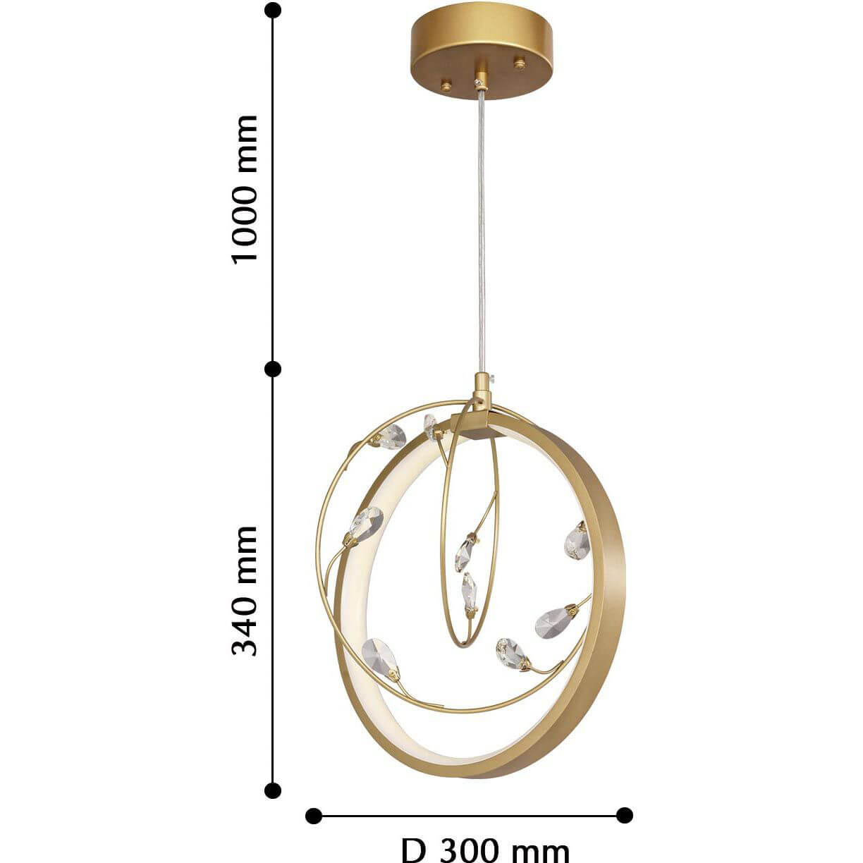 Подвесной светодиодный светильник Favourite Schleife 2516-3P