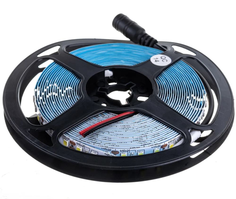 Светодиодная лента ЭРА 4,8W/m 120LED/m 2835SMD белый 5M LS2835-120LED-IP20-W-eco-5m Б0035595