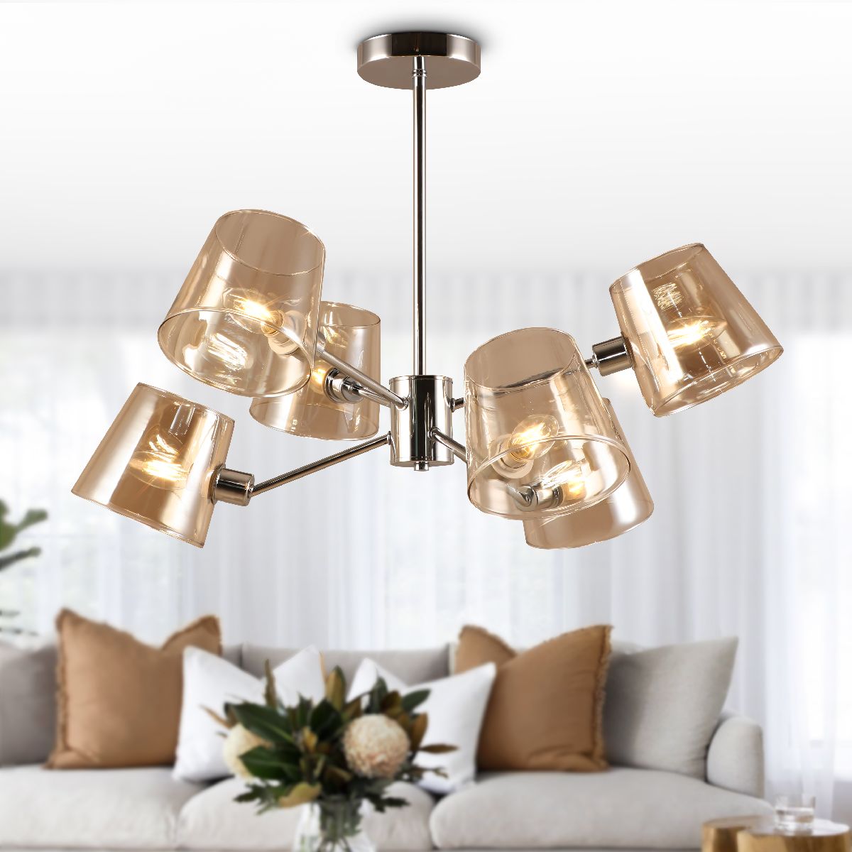 Люстра на штанге Rivoli Eliza 2084-306 Б0055629