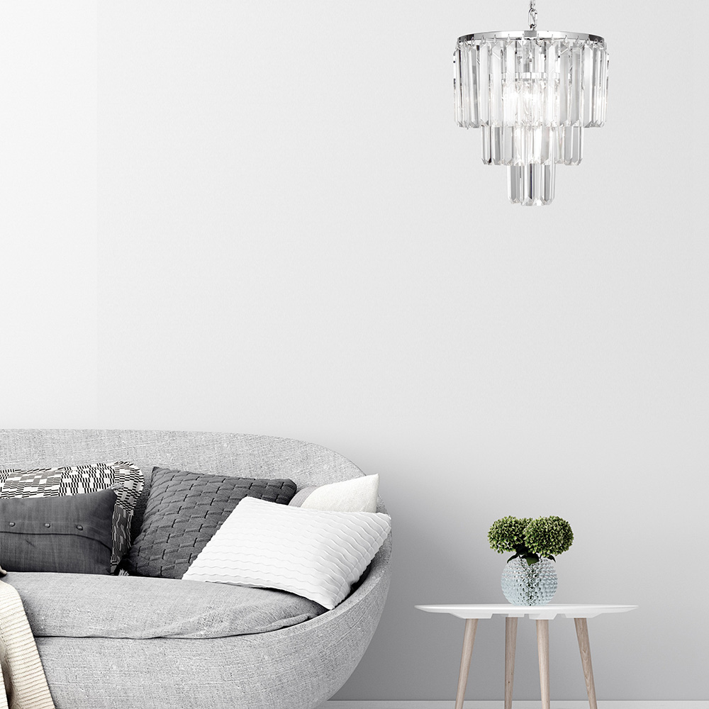 Подвесная люстра Zumaline Amedeo 17106/3+1-CHR