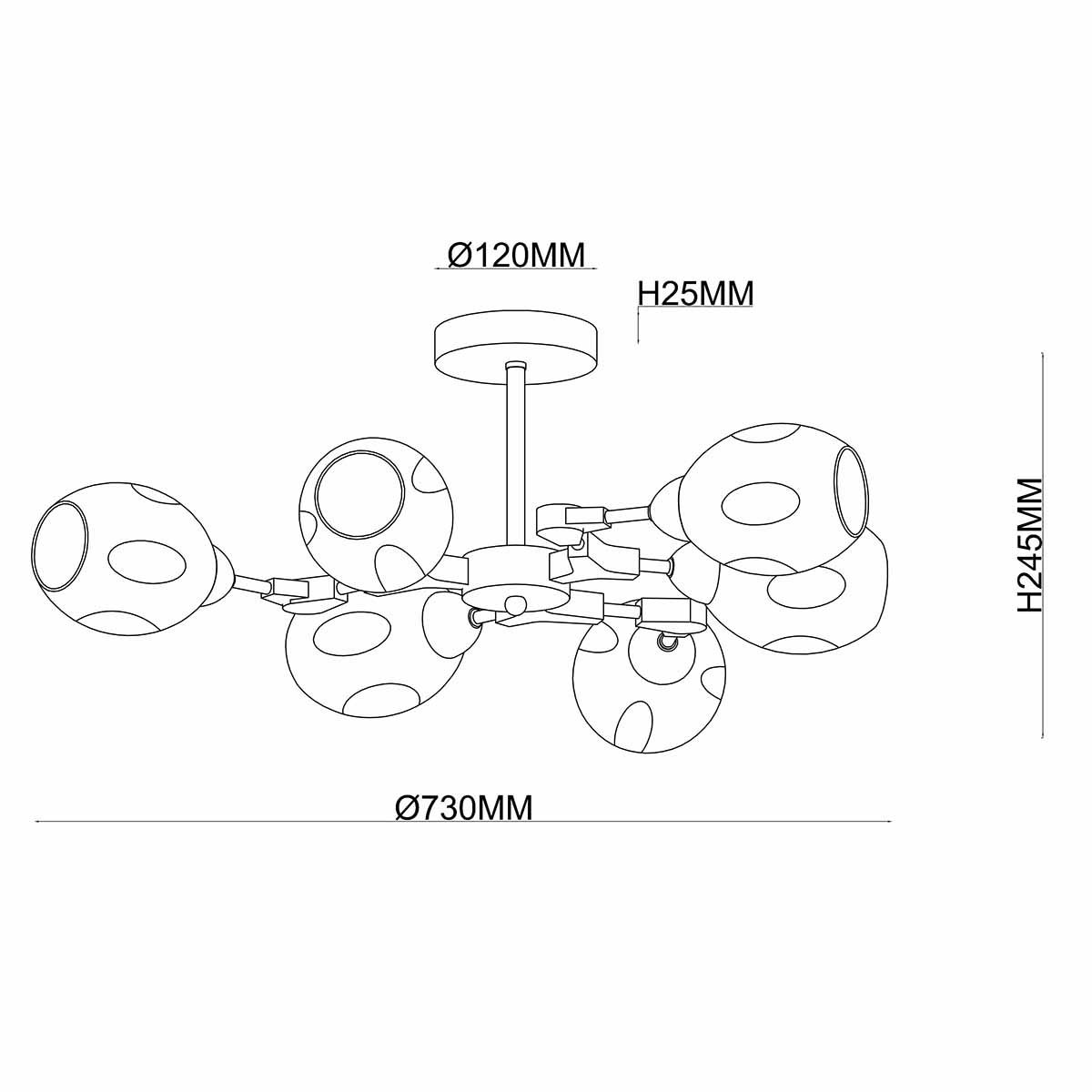 Потолочная люстра Rivoli Marita 5039-306 Б0044516