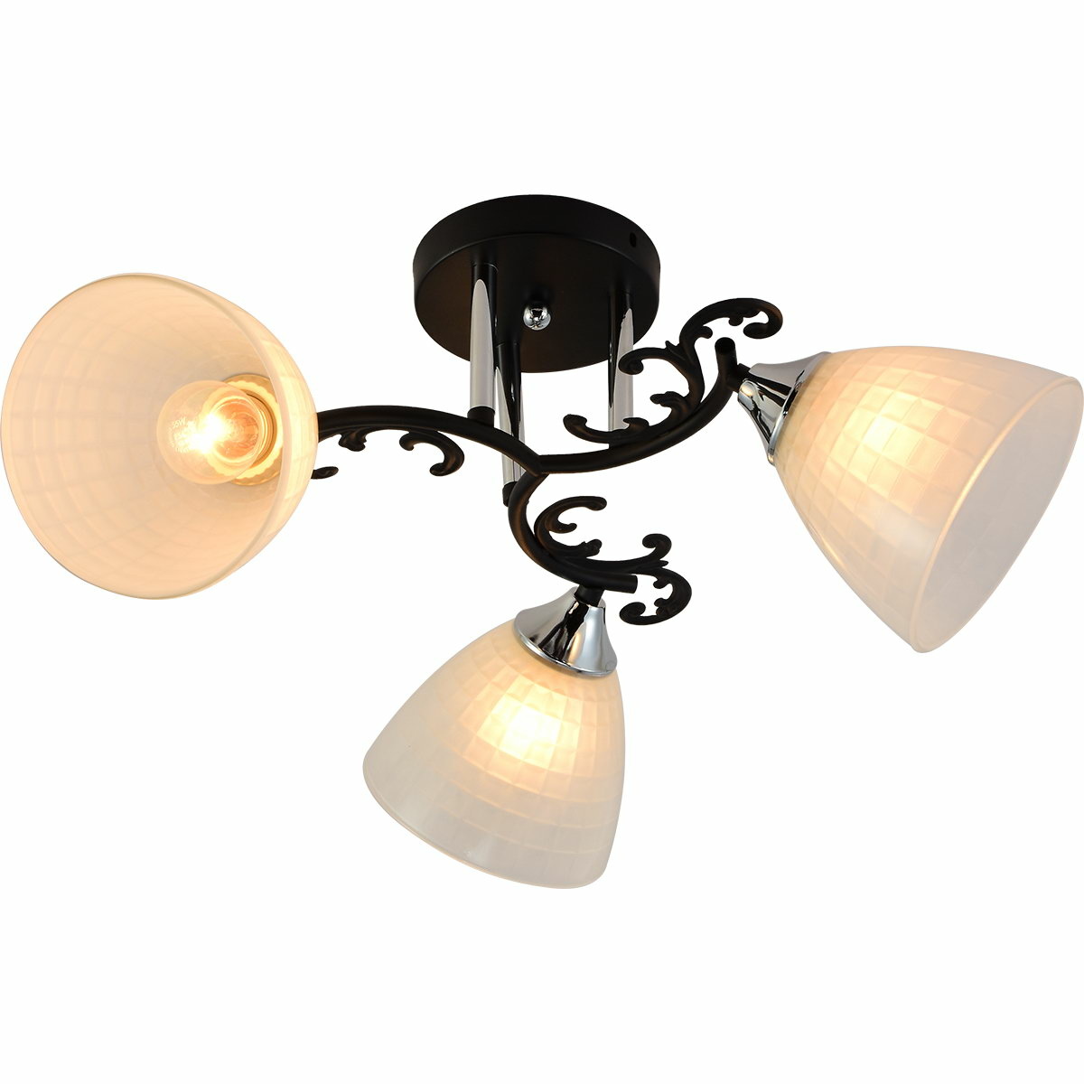 Люстра на штанге Reluce 11308-0.3-03 BK+CR