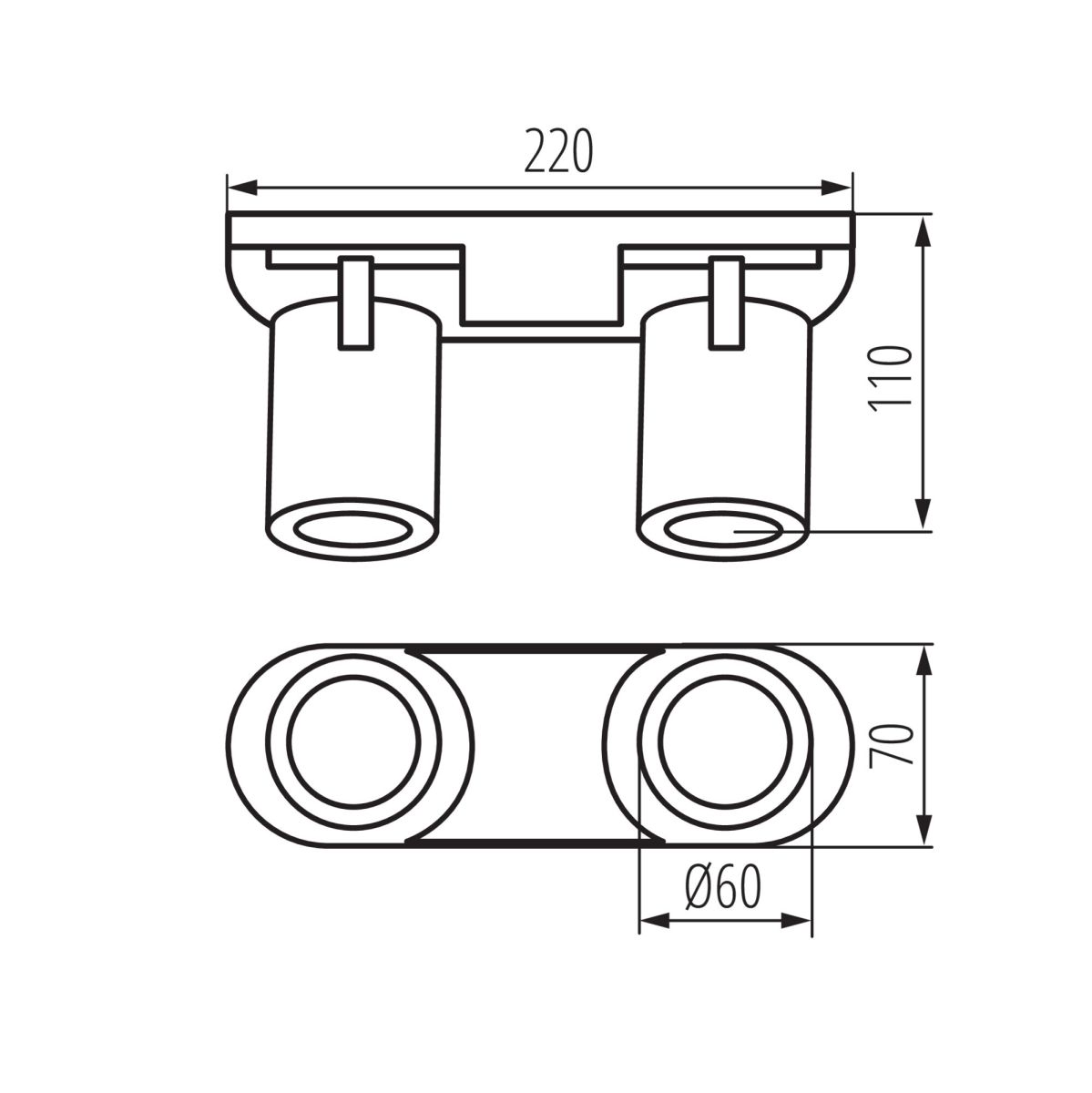 Накладной спот Kanlux Laurin 38965