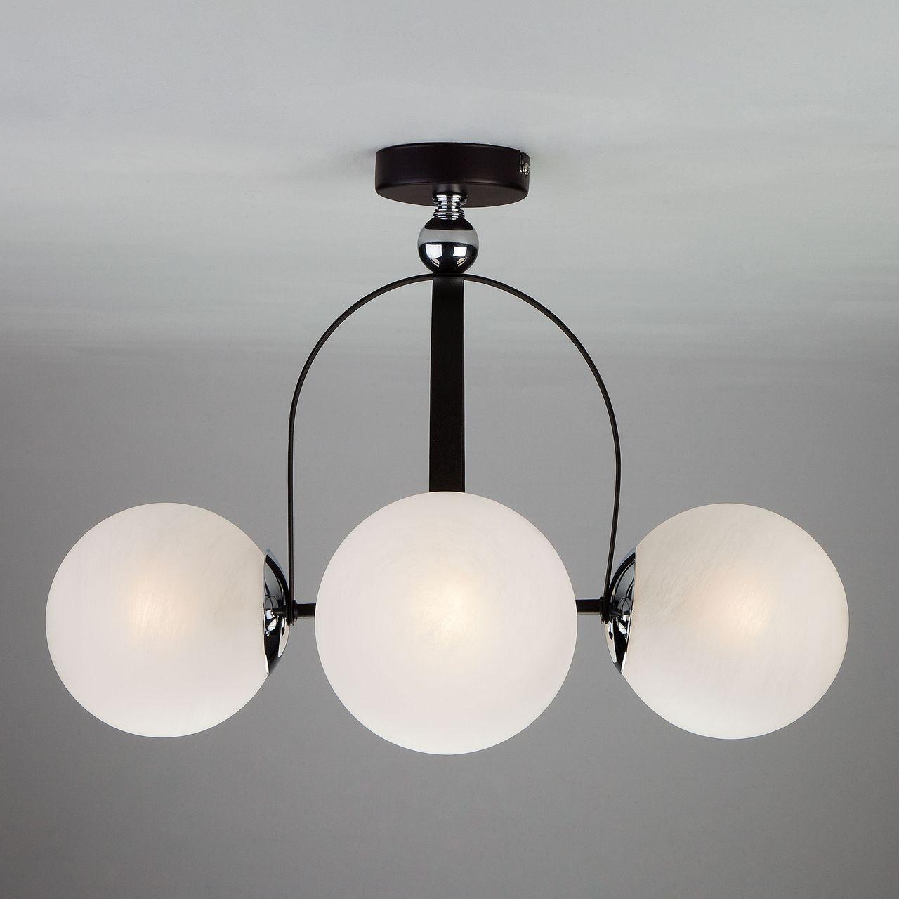 Потолочная люстра Eurosvet Globe 70082/4 хром/черный