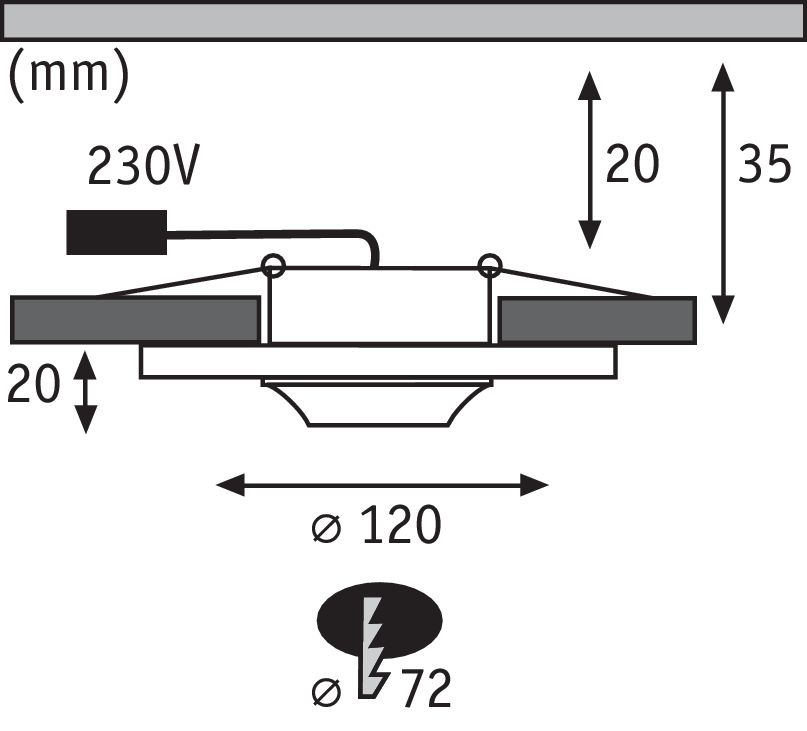 Встраиваемый светодиодный светильник Paulmann Premium Drip 92912