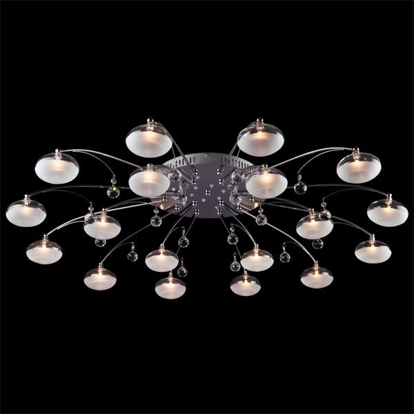 Потолочная люстра Eurosvet 4894/18 хром/синий+красный+фиолетовый