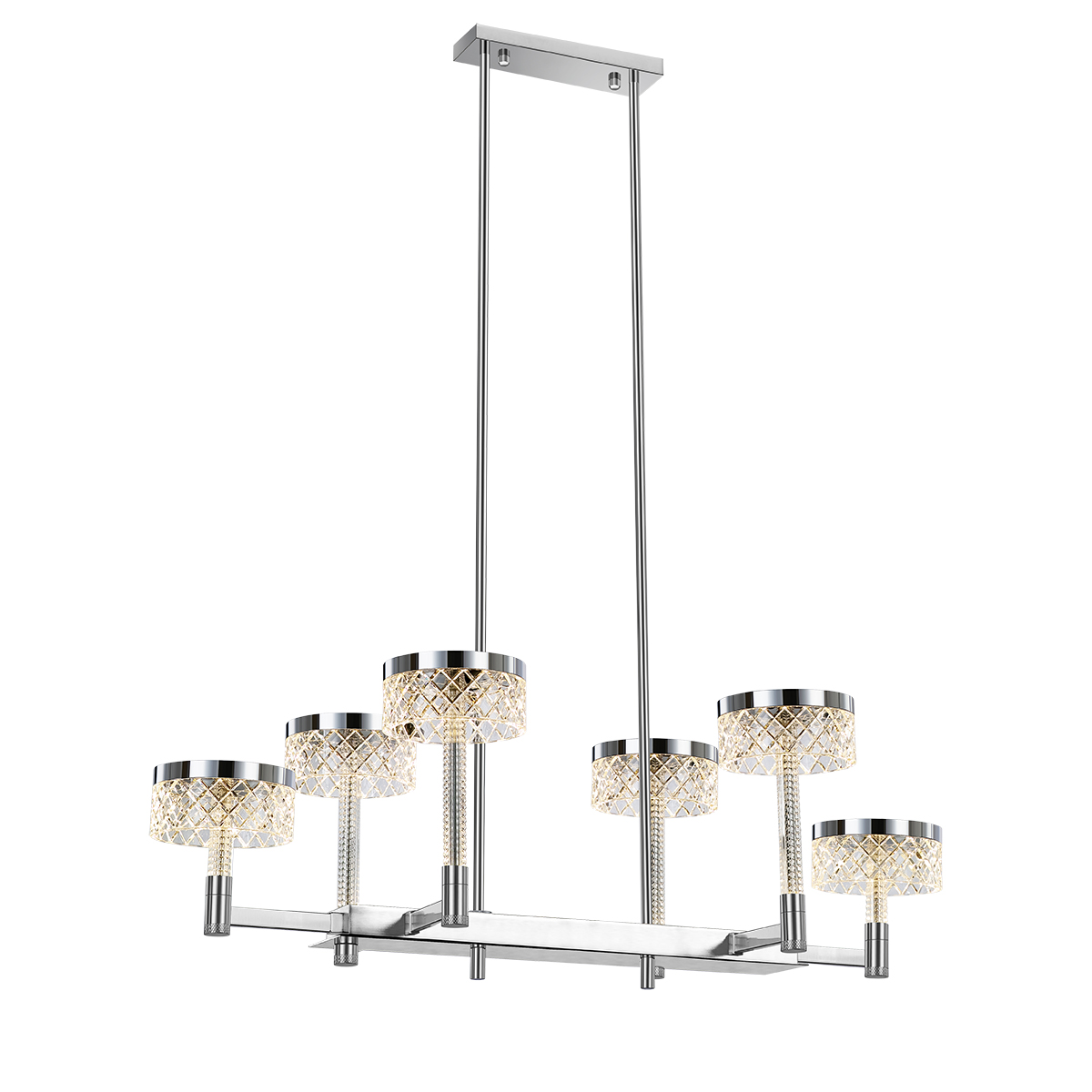 Подвесная люстра Delight Collection MD21020075 MD21020075-6B chrome