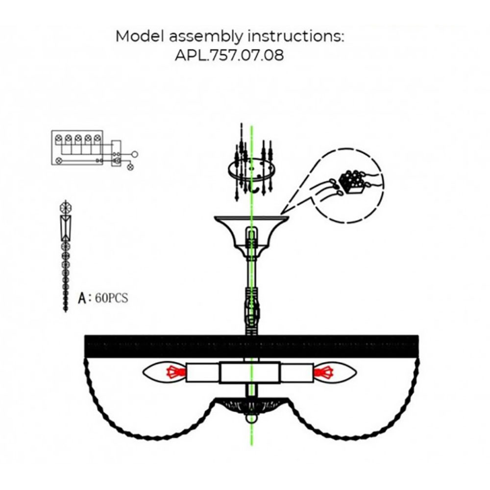Потолочная люстра Aployt Lidi APL.757.07.08
