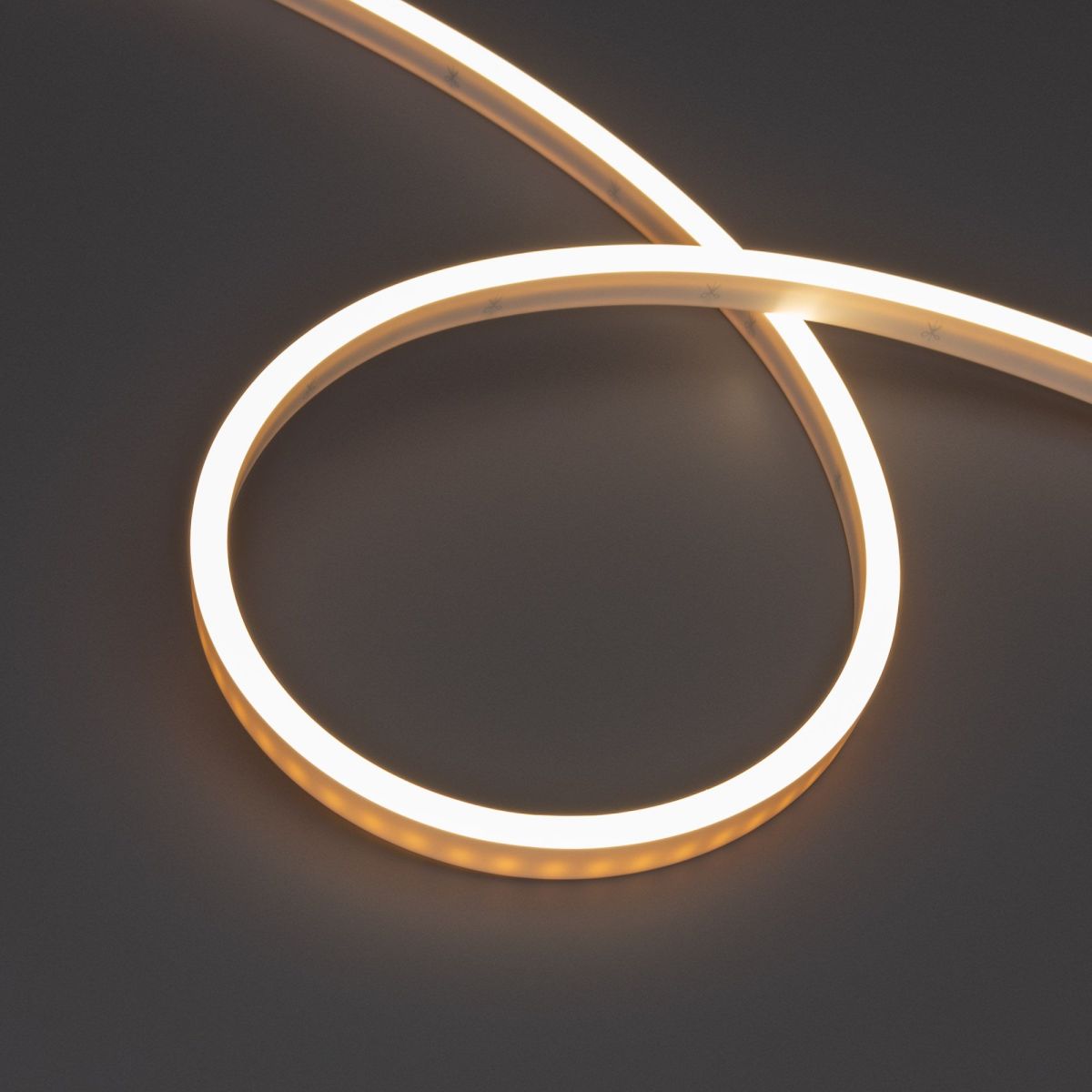 Светодиодная герметичная лента Arlight WAVE-SIDE-PU-A120-06x12mm 24V Warm3500 (8 W/m, IP68, 5m, wire x2) 050418