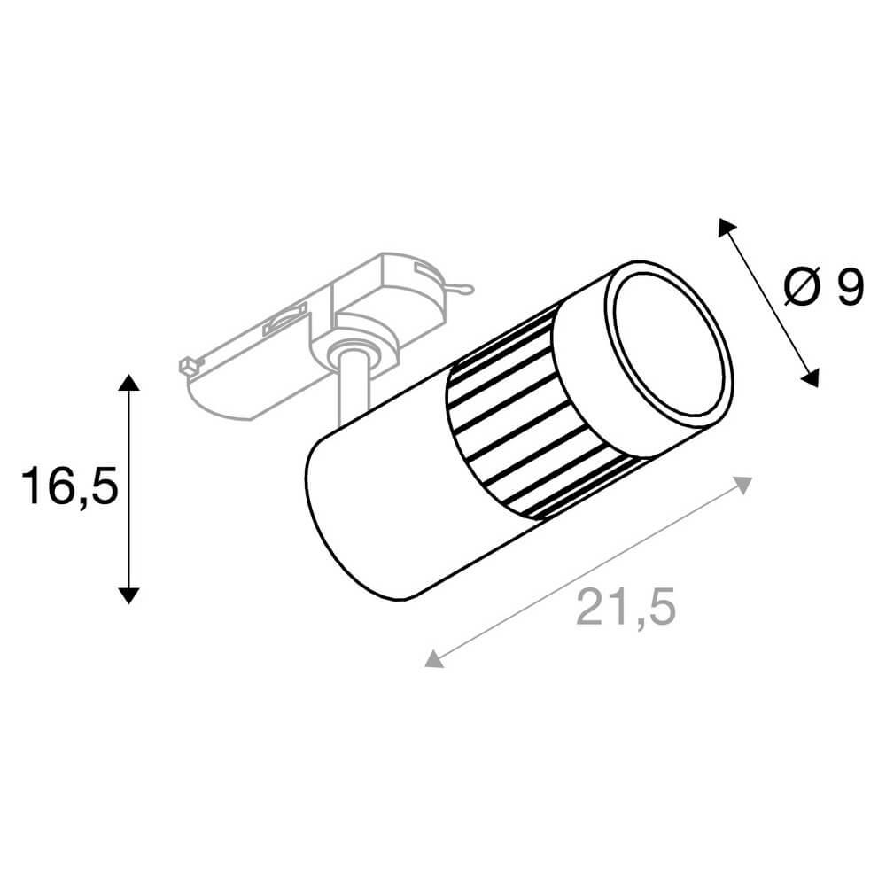 Трековый светодиодный светильник SLV S-Track Structec 1003025