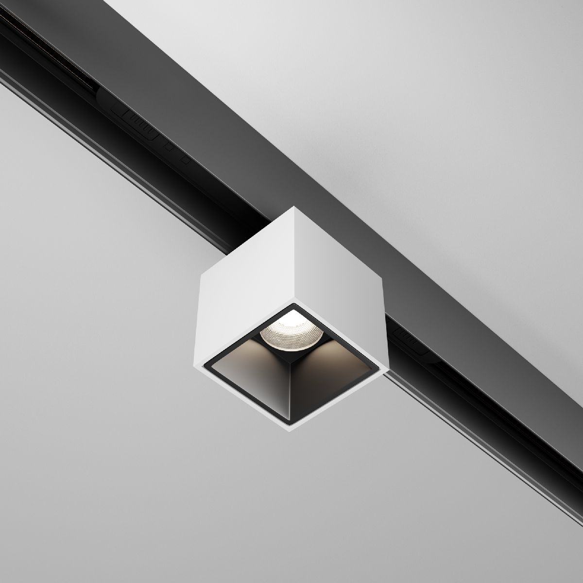 Трековый магнитный светильник Maytoni Alfa S TR133-4-7W-DS-W