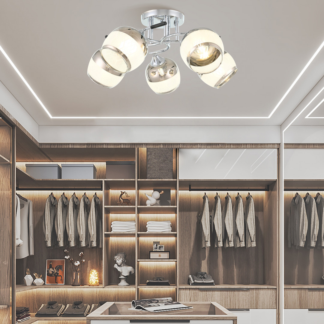 Потолочная люстра Arte Milano Amalfi 325985/5 CR+BK