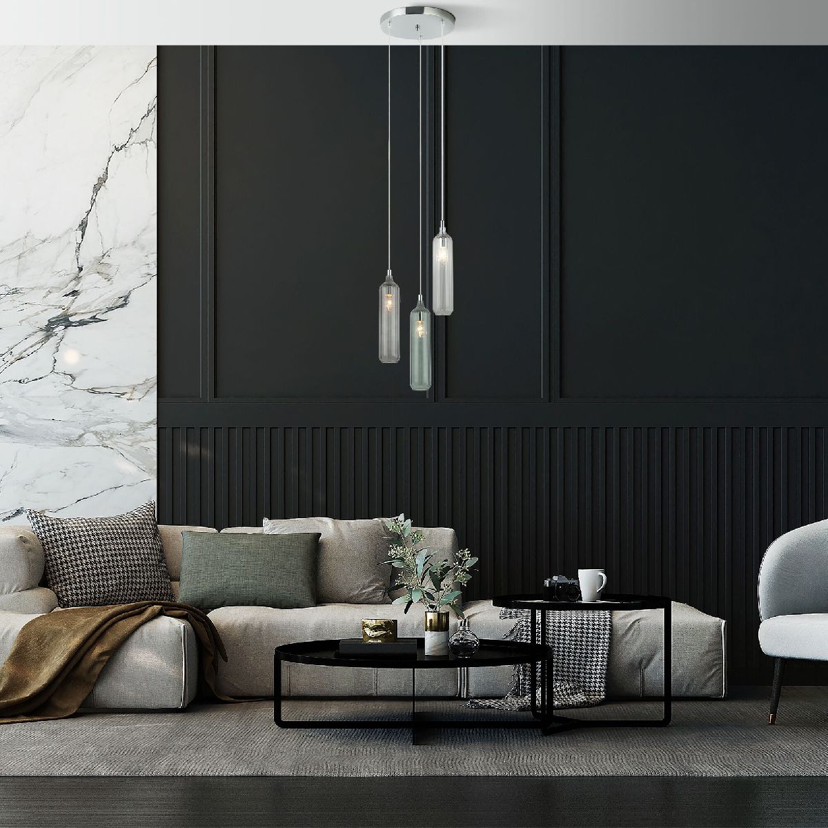 Подвесной светильник Eurosvet Siesta 50252/3 хром Smart a063660