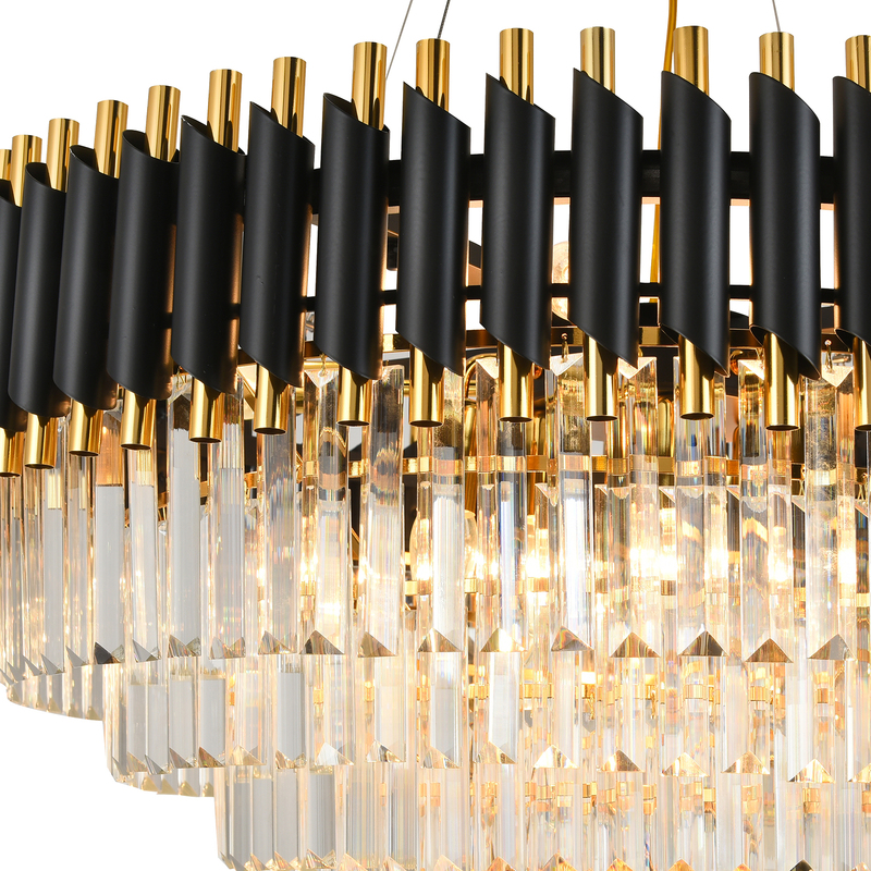 Подвесная люстра Natali Kovaltseva DARIAN 76017/12C GOLD BLACK