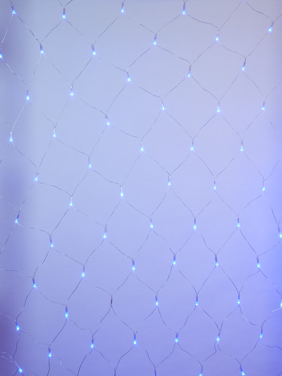 Светодиодная сетка (07938) Uniel 220V синий ULD-N2520-240/DTA BLUE IP20