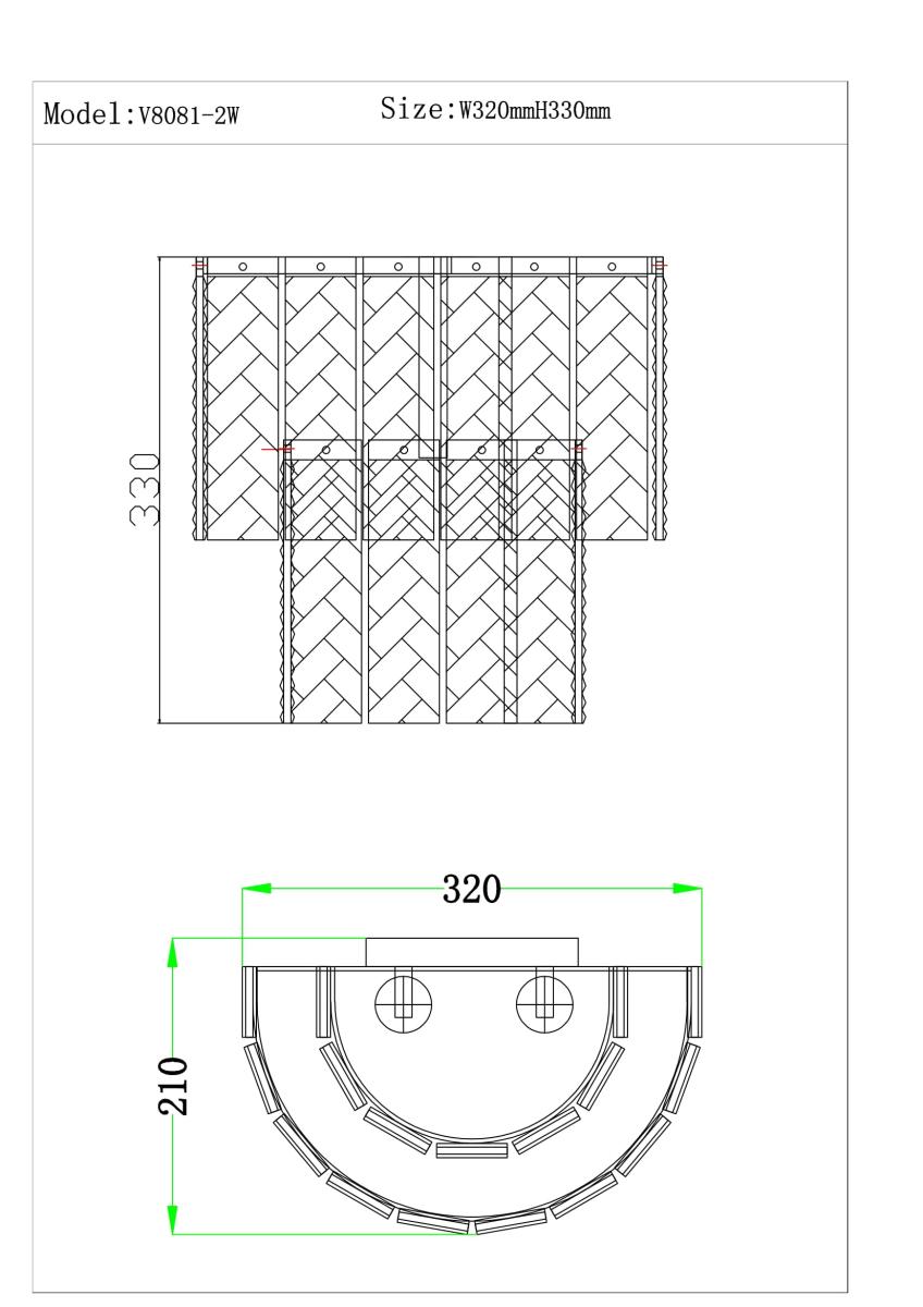 Бра Moderli Alberto V8081-2W