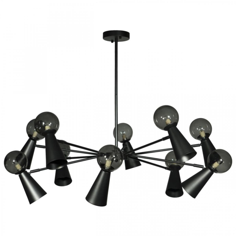 Люстра на штанге Loft IT Halley 10046/10 Black