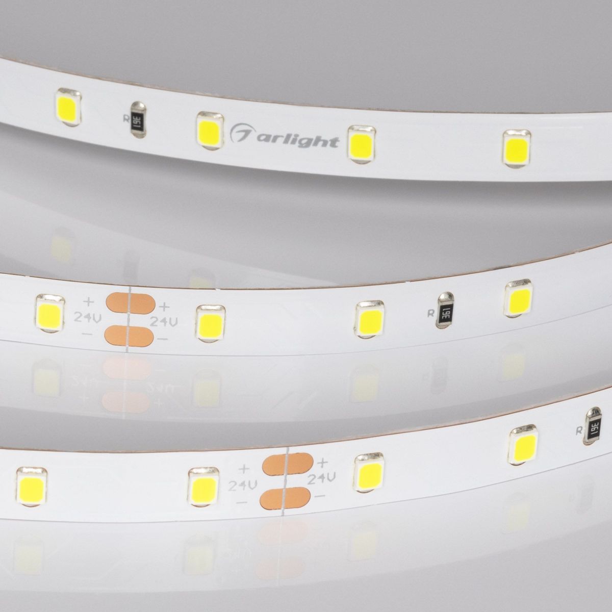 Светодиодная лента Arlight RT-A60-8mm 24V Spring Green (4.8 W/m, IP20, 5m) 055382