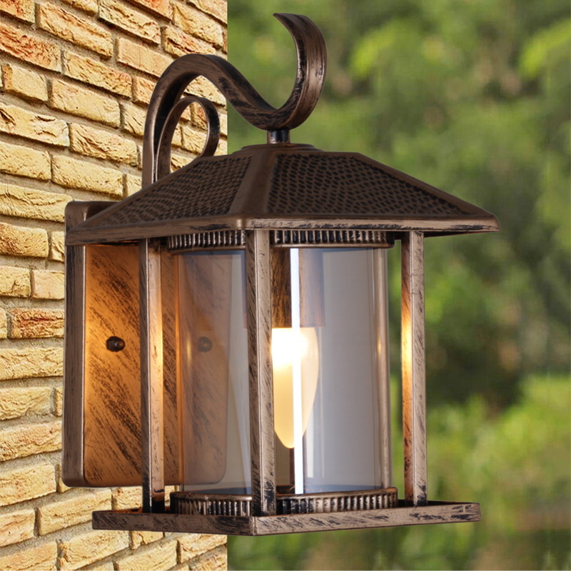 Уличный настенный светильник Reluce 08287-9.2-001U BKG