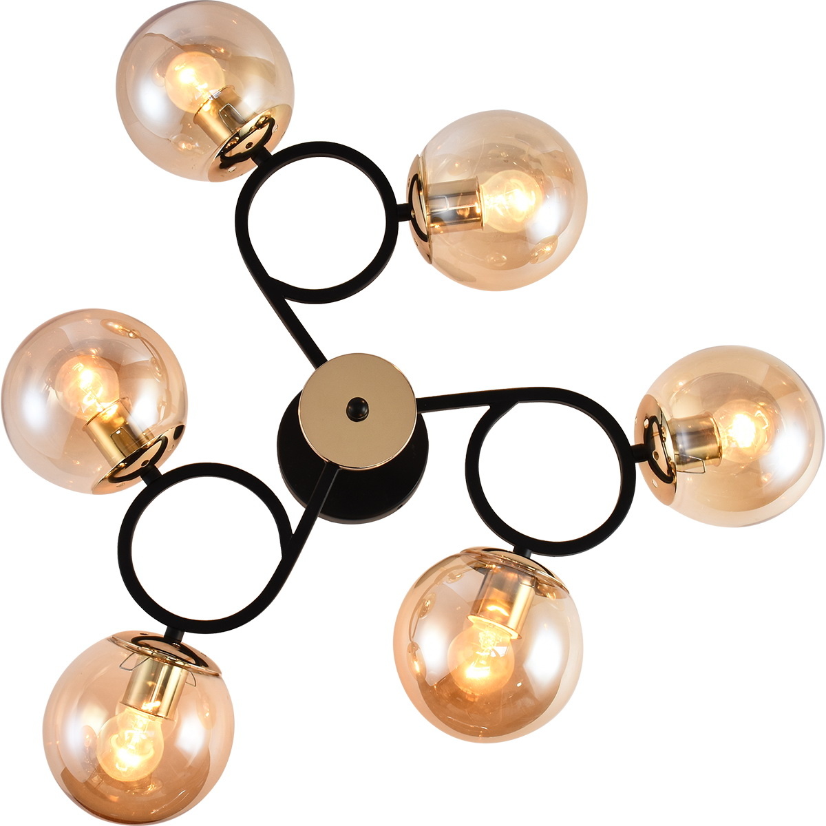 Люстра на штанге Reluce 01338-0.3-06 BK+FGD