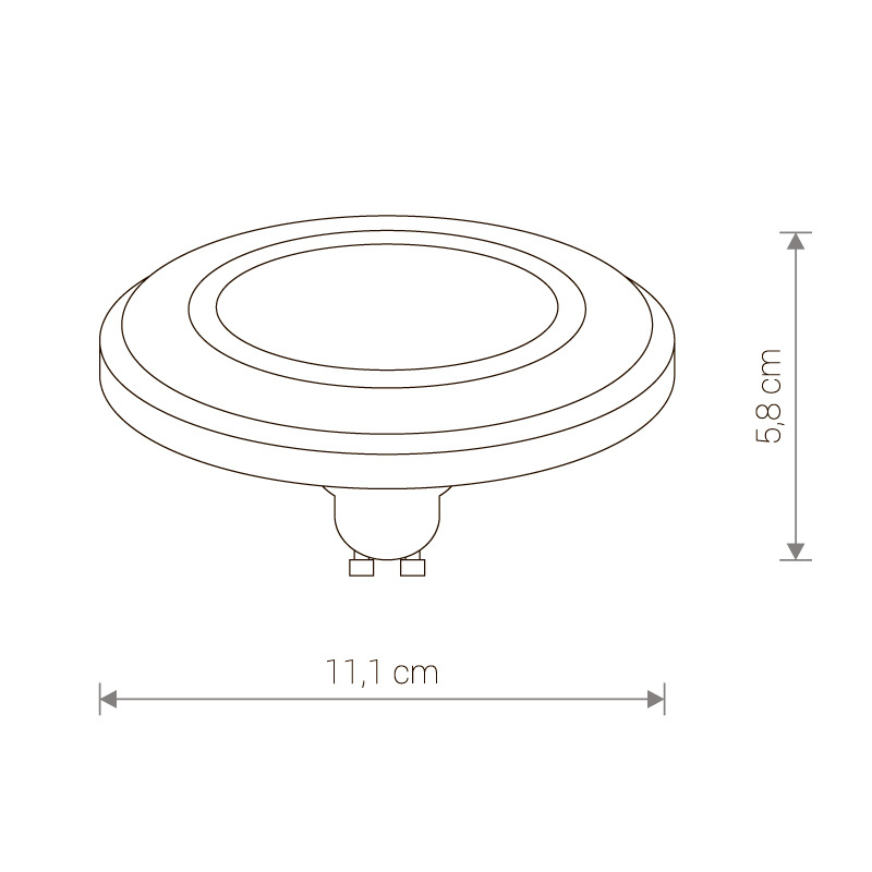Лампа светодиодная Nowodvorski GU10 9W 3000K матовая 9344