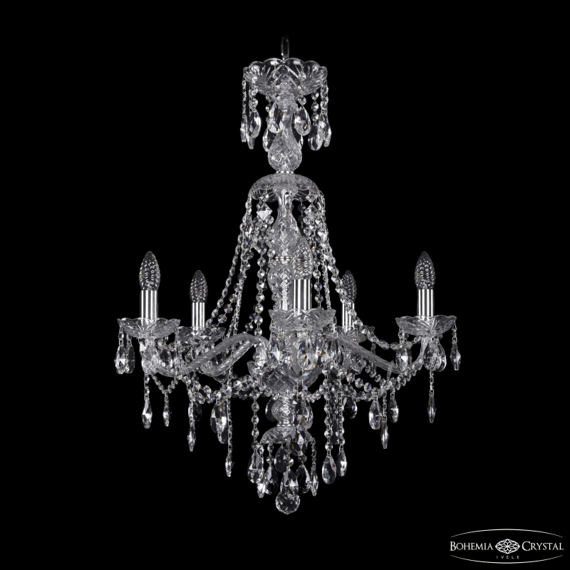 Подвесная люстра Bohemia Ivele Crystal 1415/5/200/XL-76 Ni