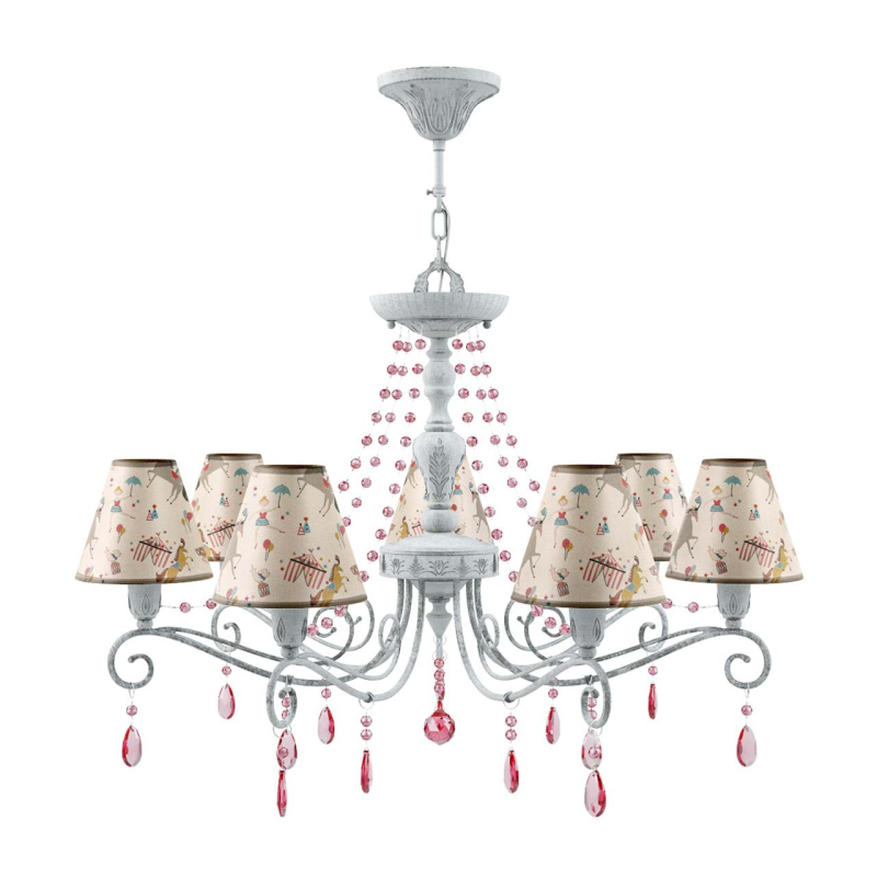 Подвесная люстра Lamp4you Provence E4-07-G-LMP-O-14-CRL-E4-07-PK-UP