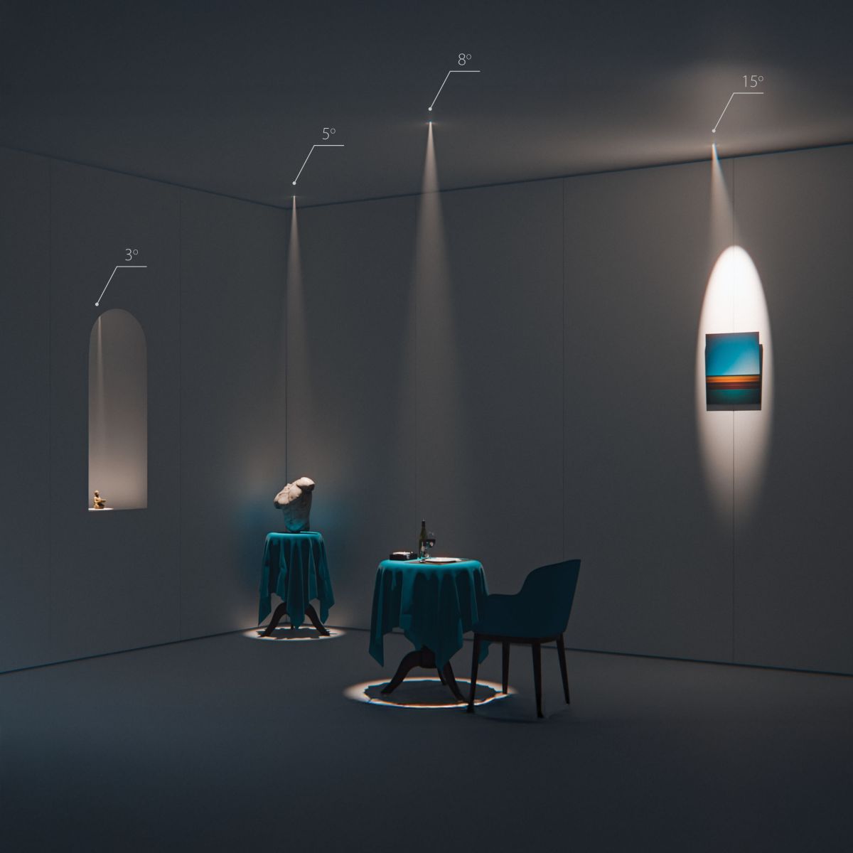 Модуль светодиодный 5W 4000K СУПЕРУЗКИЙ 3° Lightstar Stella Base 075054