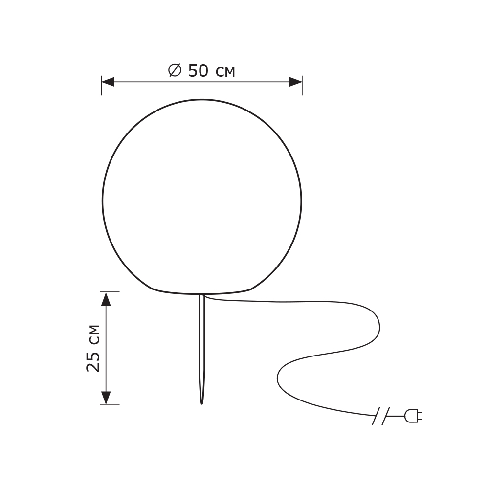 Грунтовый светильник LightHall Breeze 50 LH042017