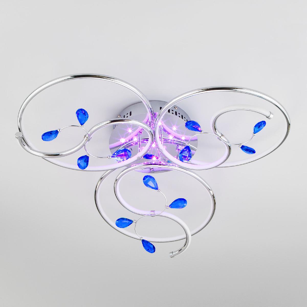 Потолочный светодиодный светильник Eurosvet Venera 90131/3 хром