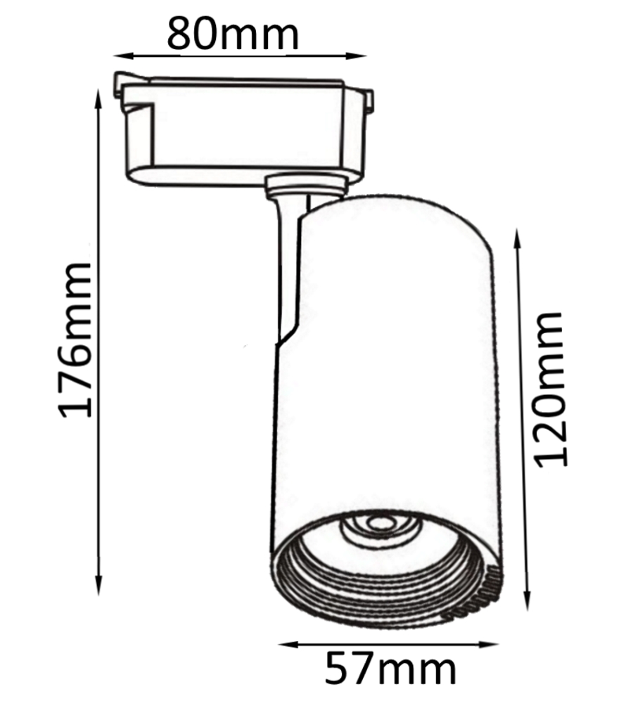 Трековый светильник Crystal Lux CLT 0.31 007 CLT 0.31 007 10W BL