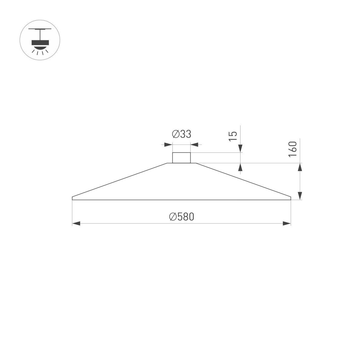 Трековый светильник Arlight ART-INBELT-WOK-R580-20W Day4000-MIX (BK, 110 deg, 48V, DALI) 051190