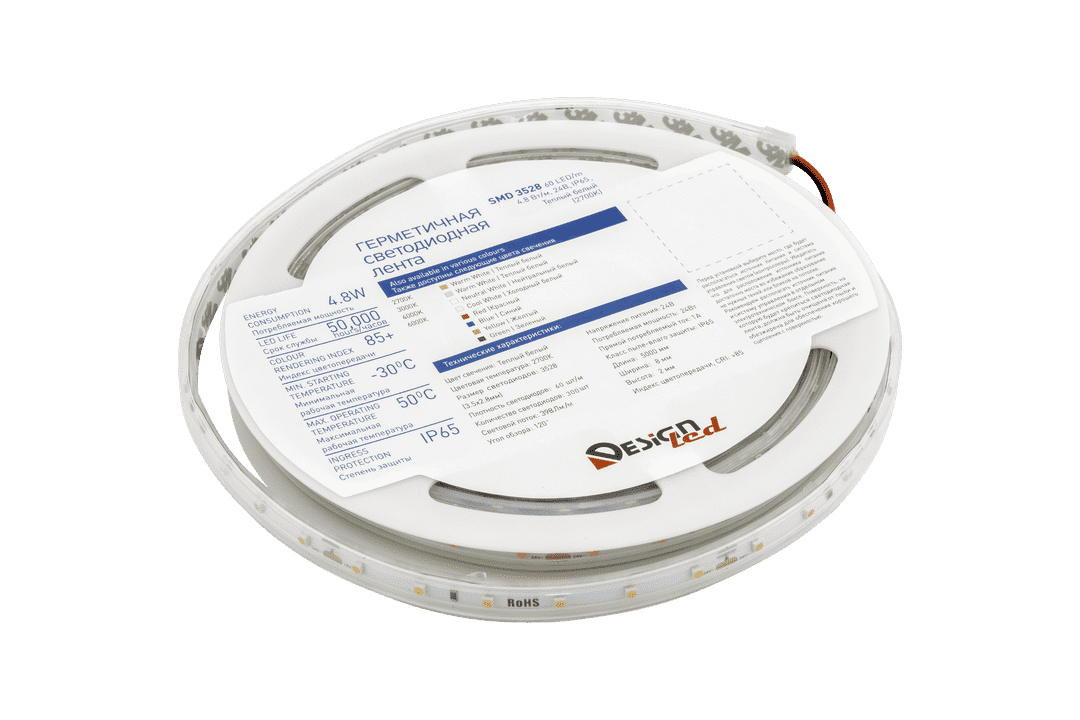 Светодиодная лента DesignLed DSG360-24-WW-65 005704