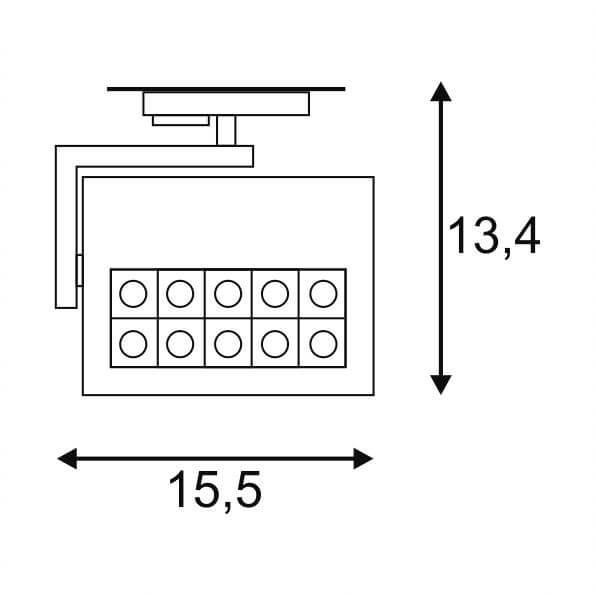 Трековый светодиодный cветильник SLV 1Phase-Track Profuno 144060