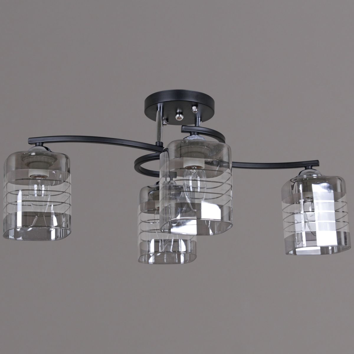 Потолочная люстра Reluce 99260-0.3-04 BK+CR