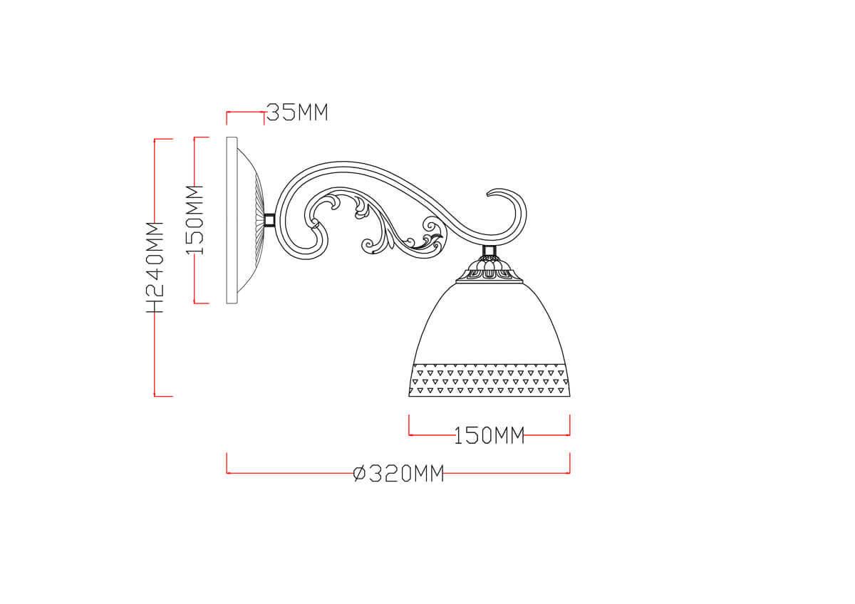 Бра Rivoli Congelato 3020-401 Б0038044
